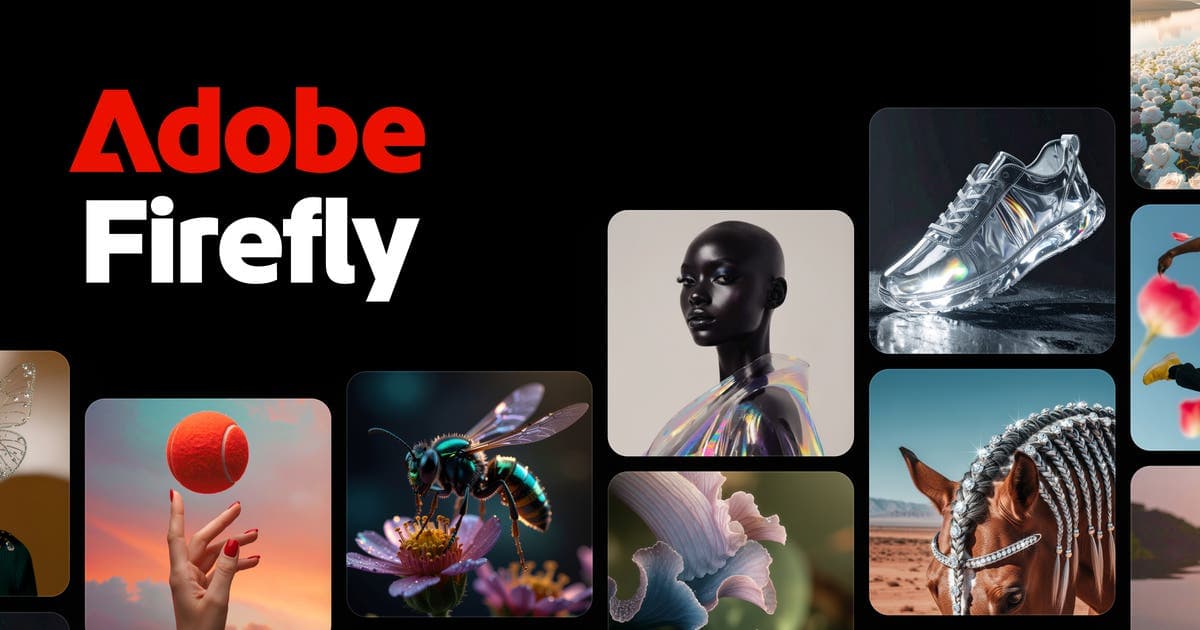 Official Adobe Firefly Open Graph marketing visual from adobe.com/products/firefly — not a SoftwareGlimpse lab screenshot.