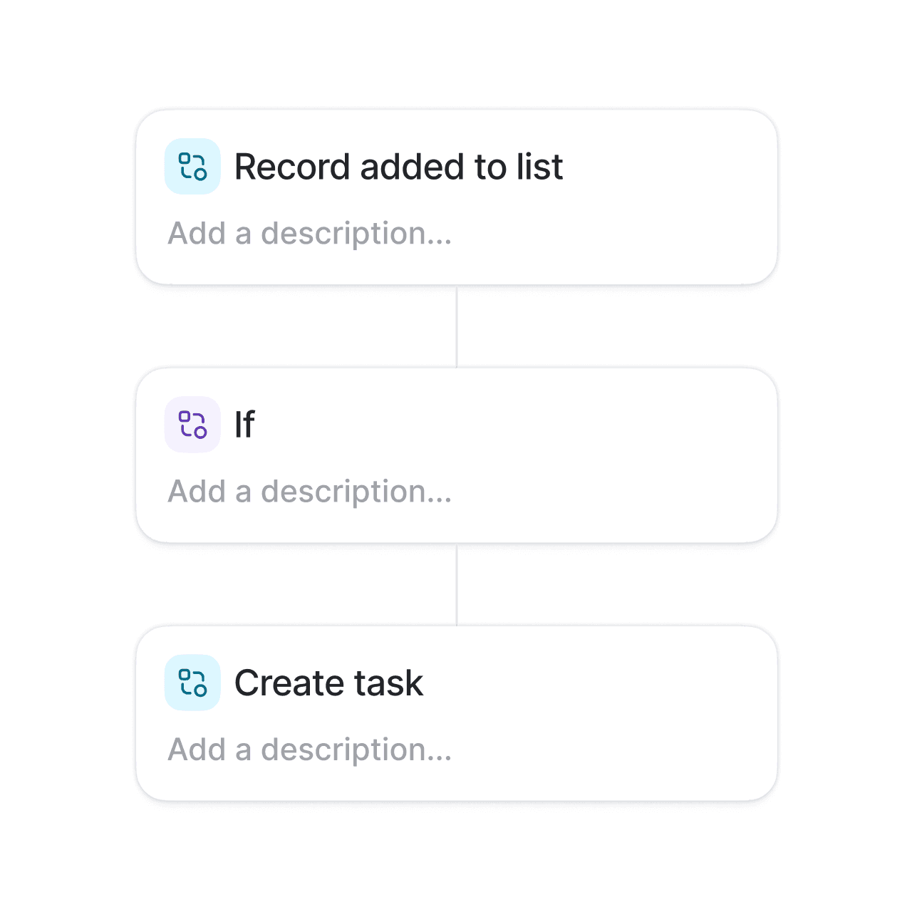 Workflow builder from official Attio workflows page.