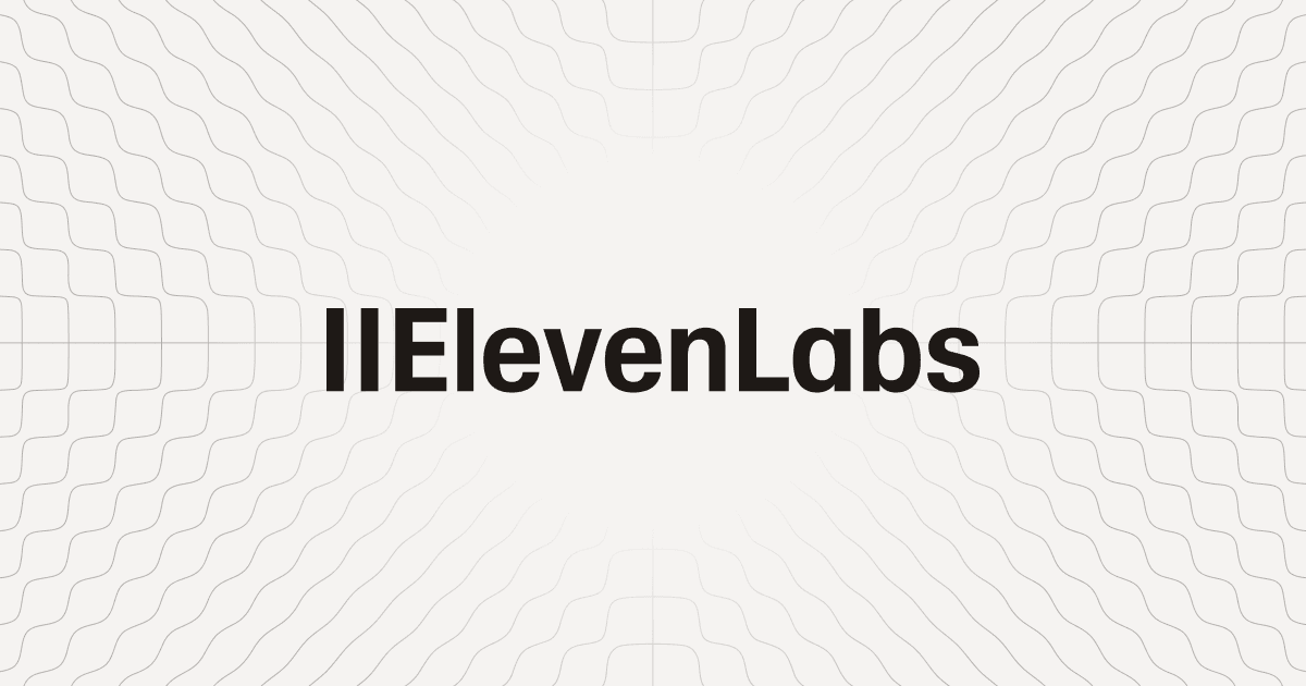 ElevenLabs official cover / Open Graph visual