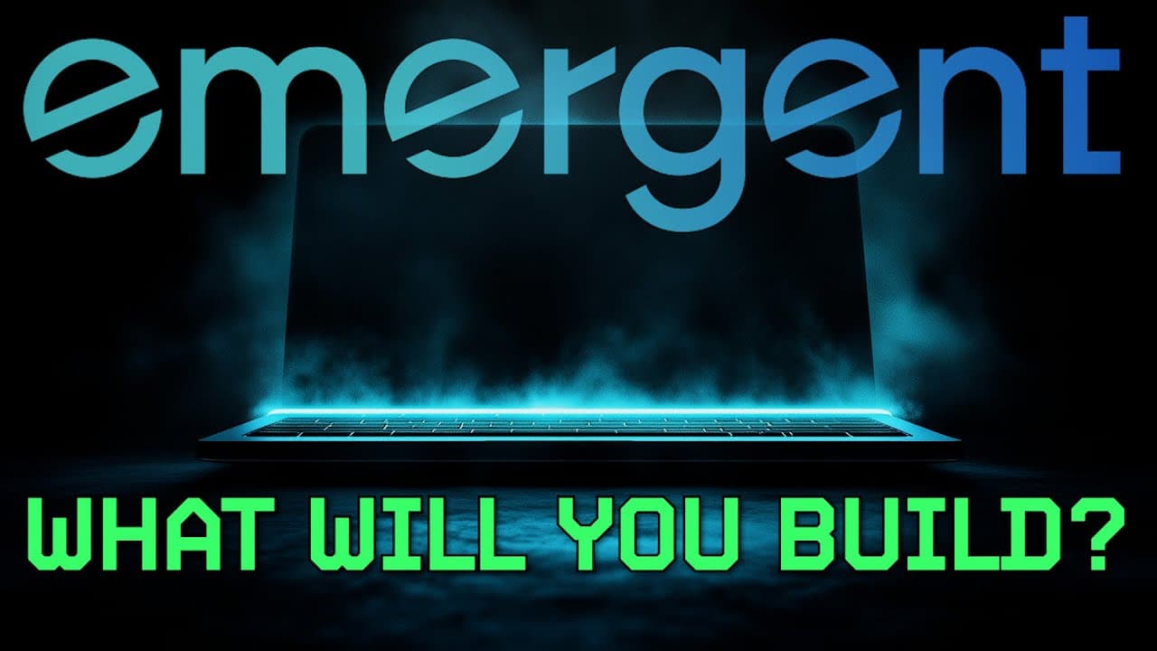 Official Emergent Labs YouTube thumbnail.