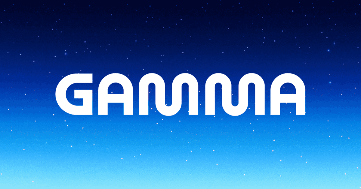 Gamma official banner / Open Graph visual