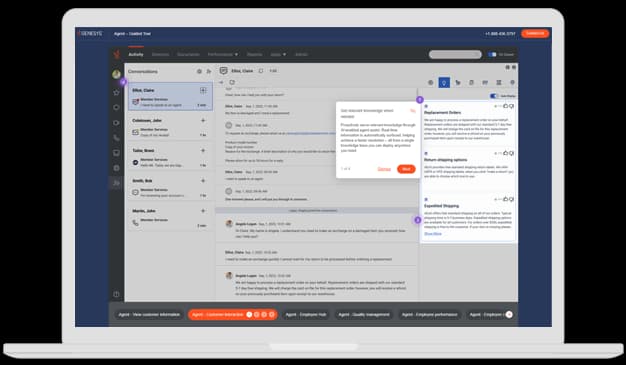 Agent laptop product screenshot from official Genesys marketing media.