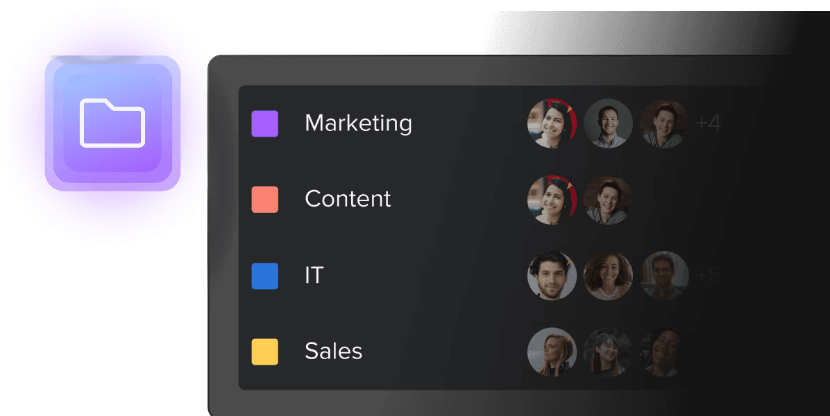 Project board UI from hive.com/product.
