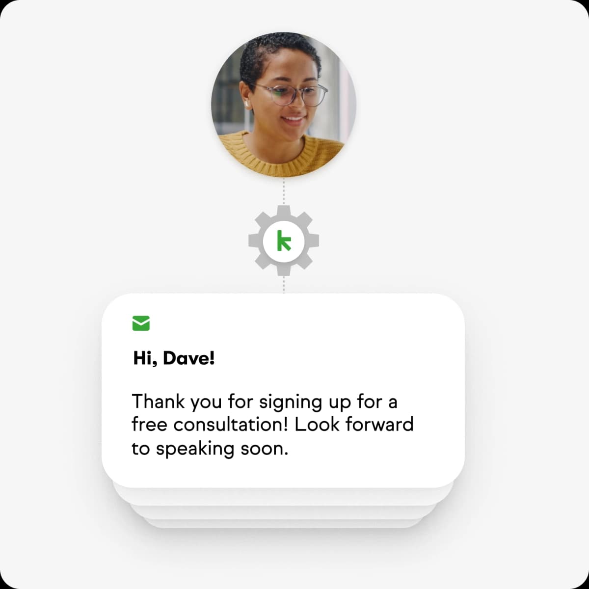 Follow-up automation example from official CRM marketing pages.