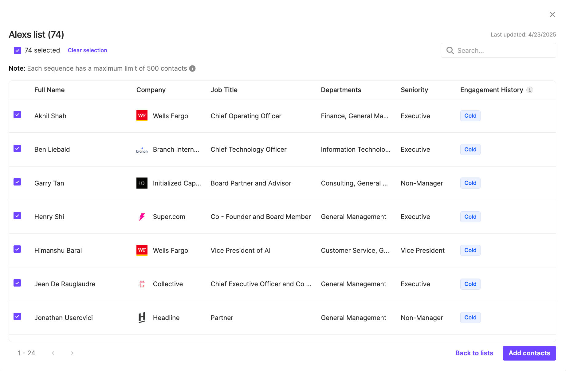 Official Lusha documentation screenshot.