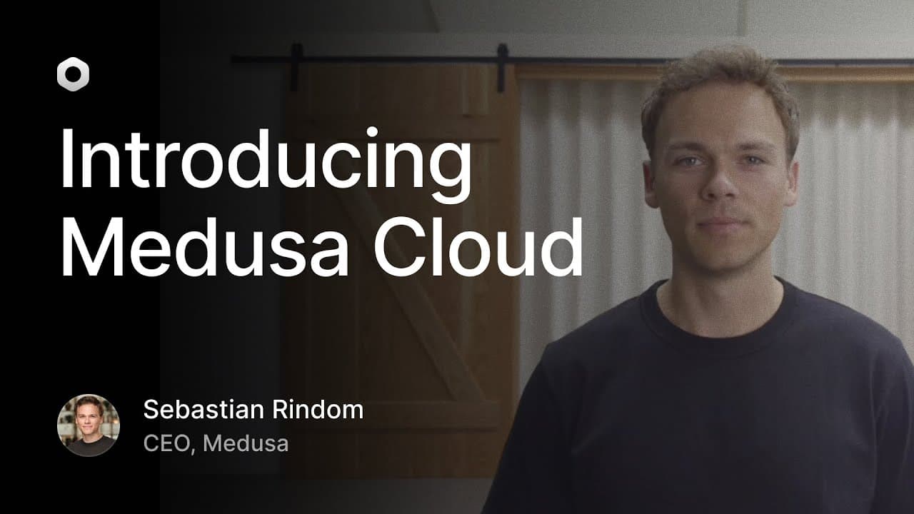 Official Medusa YouTube frame — Medusa Cloud self-serve announcement.