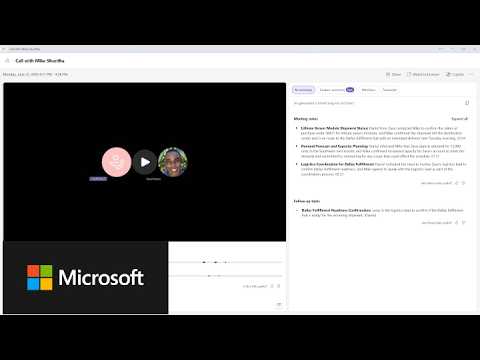 Official Microsoft Teams YouTube thumbnail for Copilot in Teams Phone.
