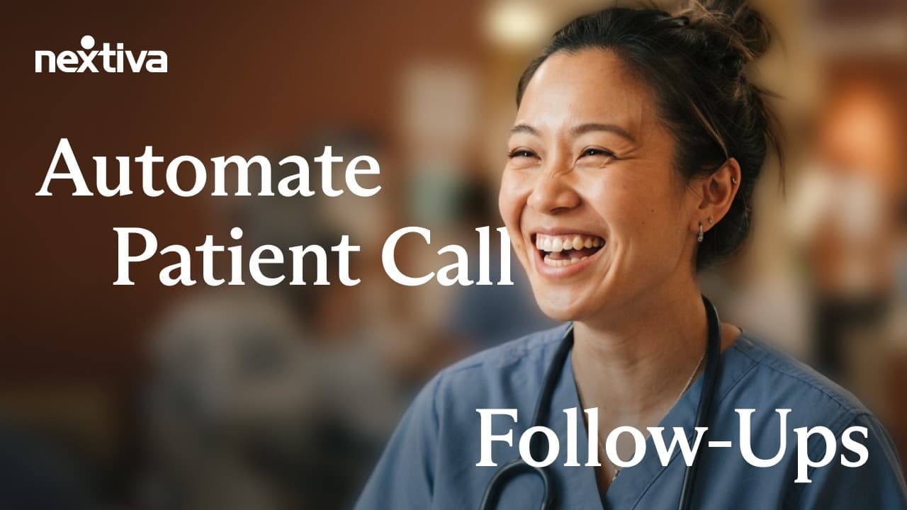 Official Nextiva YouTube thumbnail for call transcription workflow.