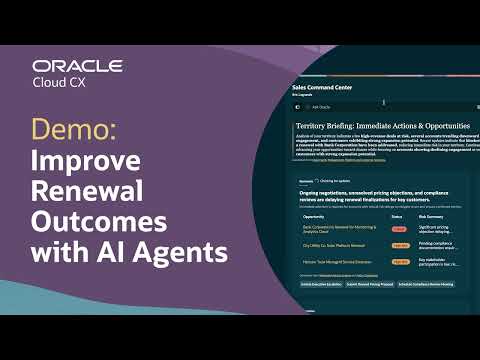 Oracle CX Sales agentic demo visual from official Oracle CX Sales page.