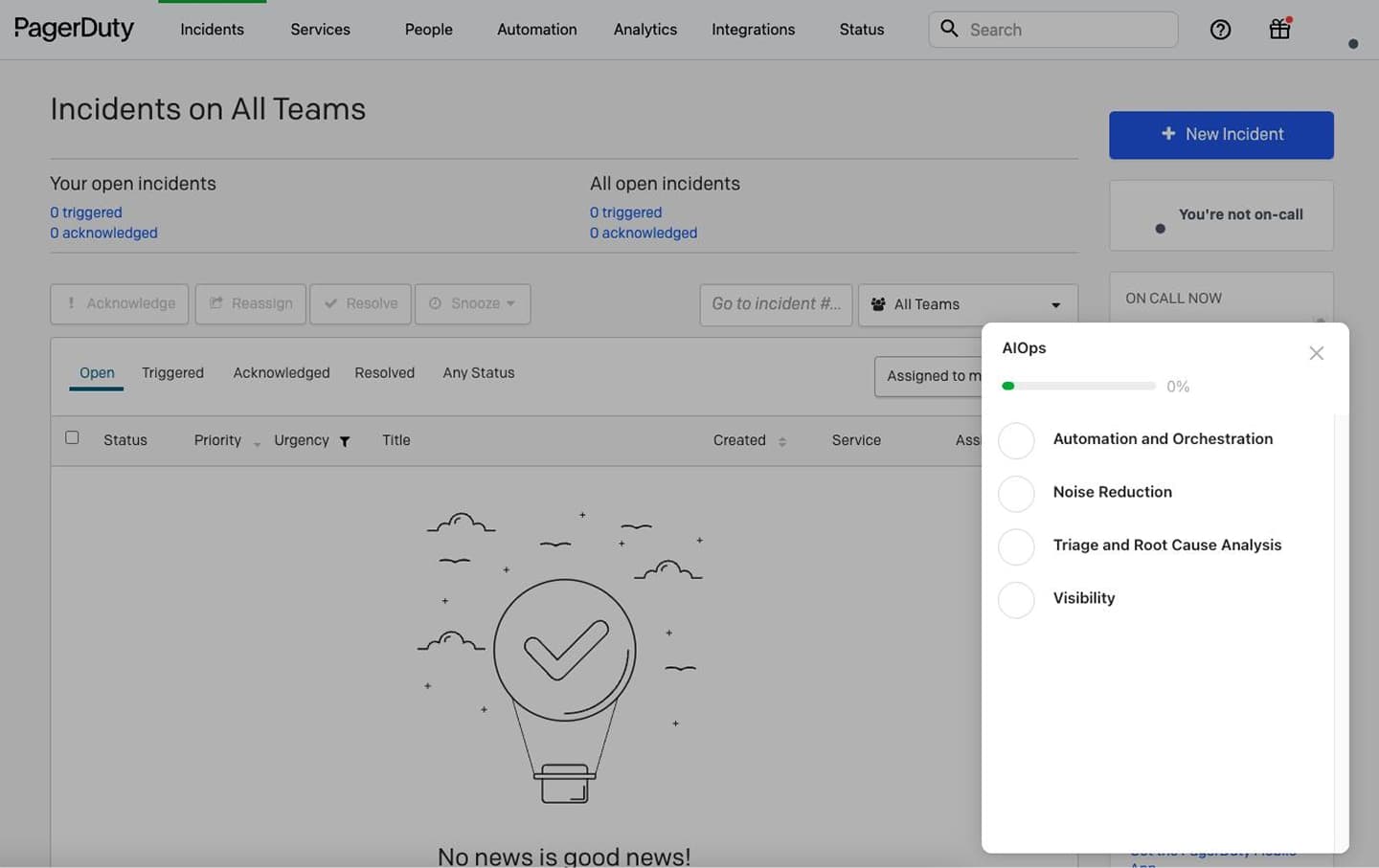 Official PagerDuty incident-management marketing UI from pagerduty.com — not a SoftwareGlimpse lab screenshot.