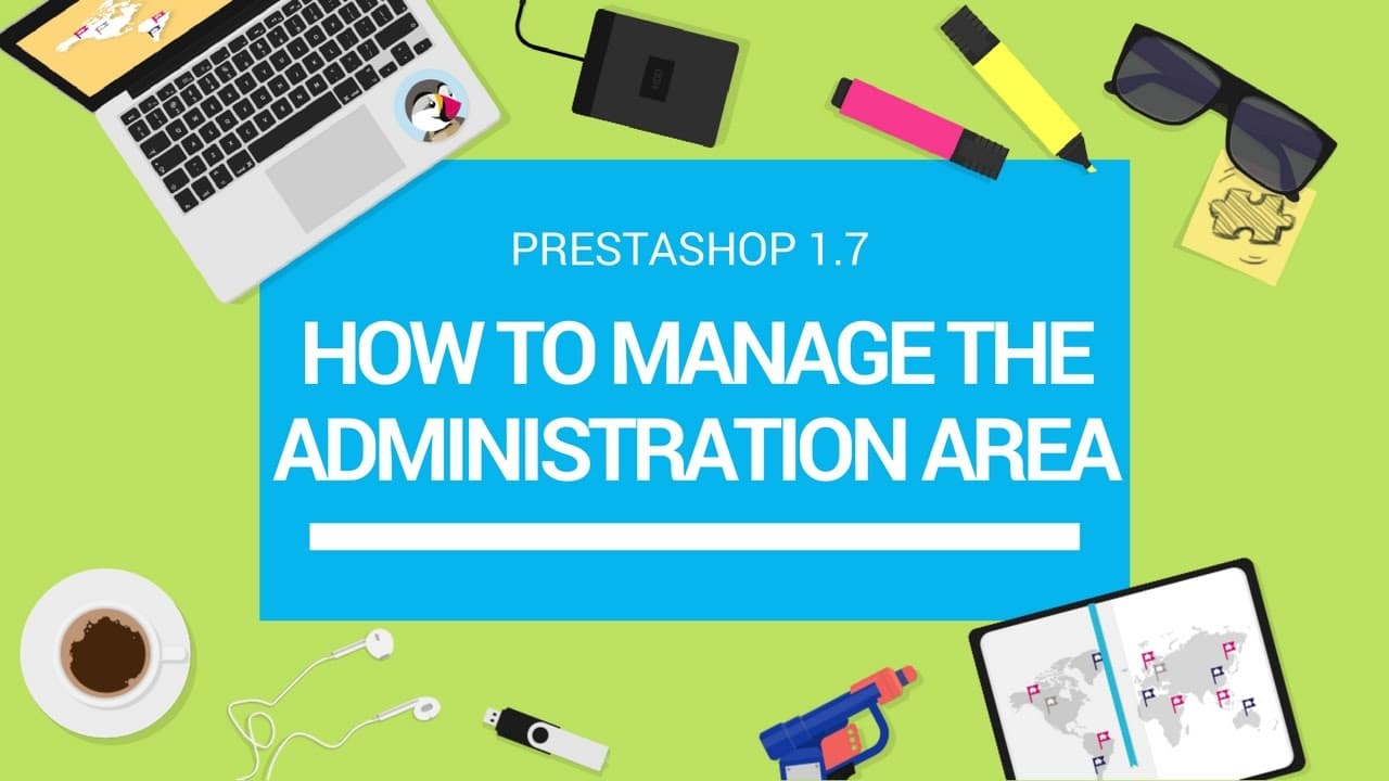 Official PrestaShop YouTube frame — manage the Administration Area.