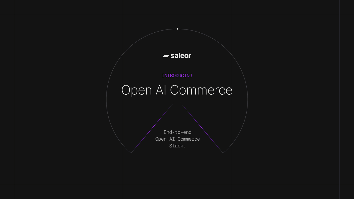 Official Saleor homepage Open Graph product visual.