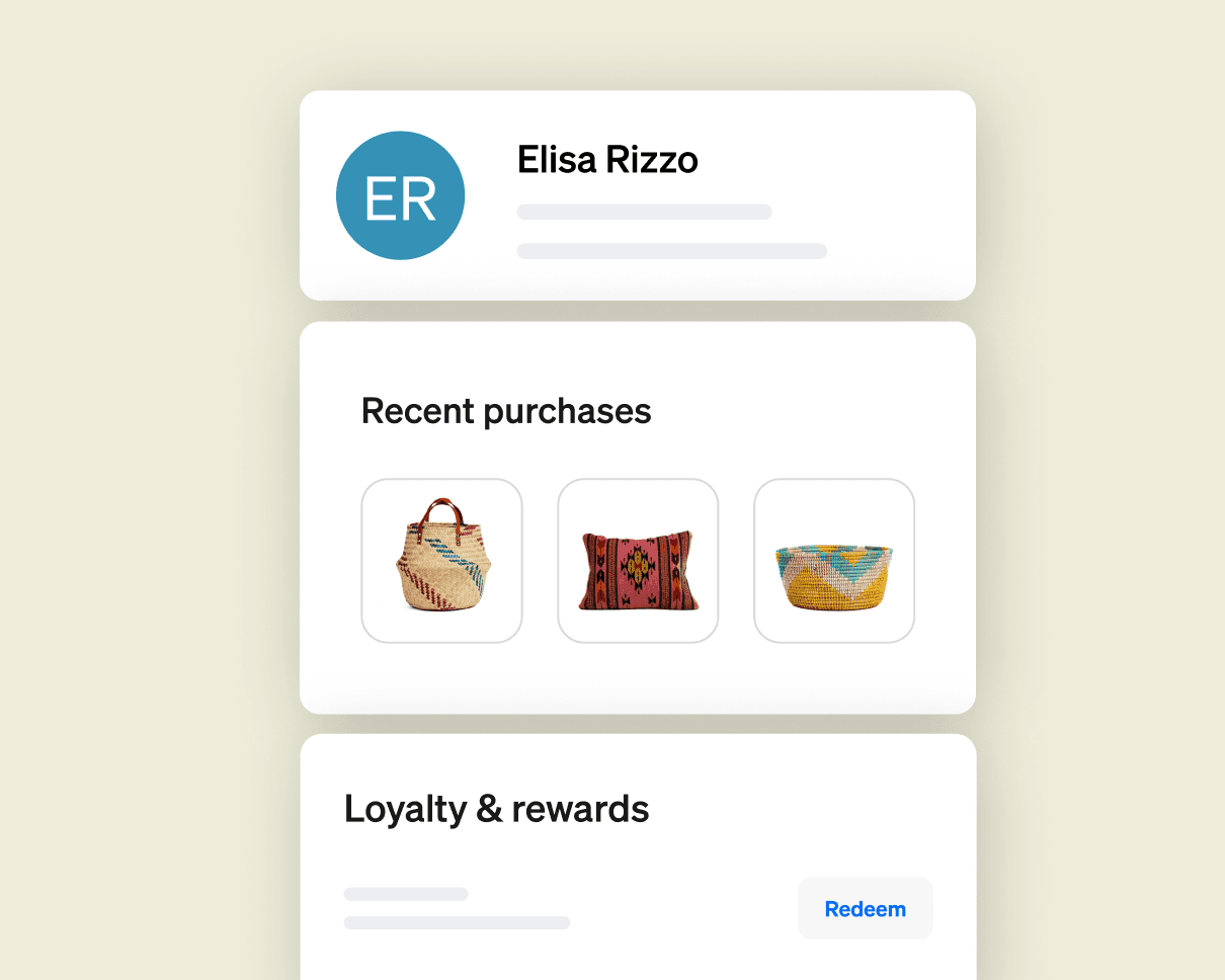 Customer engagement product frame from the official Square Online page.