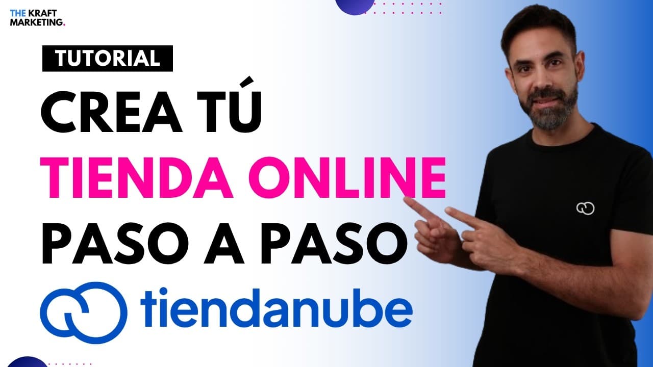 Official Tiendanube YouTube frame — create your store in four steps.