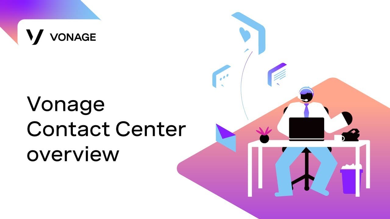 Official Vonage YouTube thumbnail for Contact Center overview.