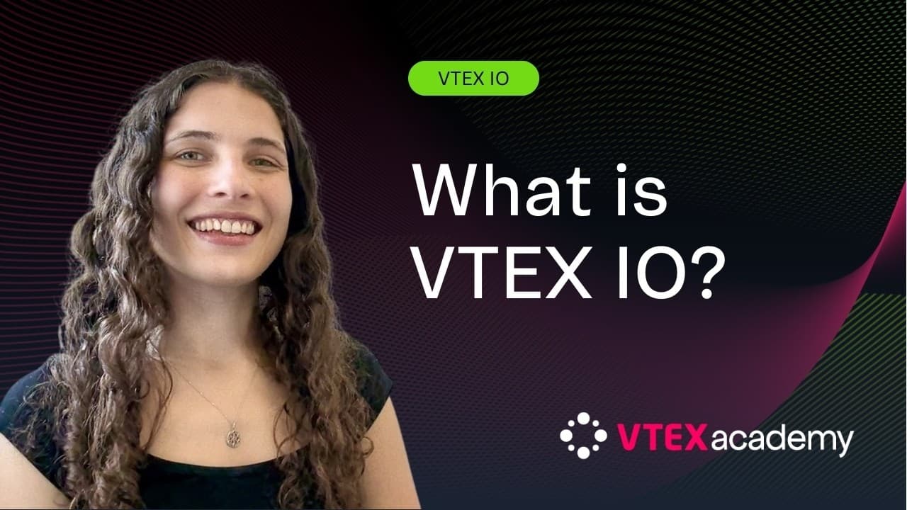 Official VTEX YouTube frame — VTEX IO platform overview.