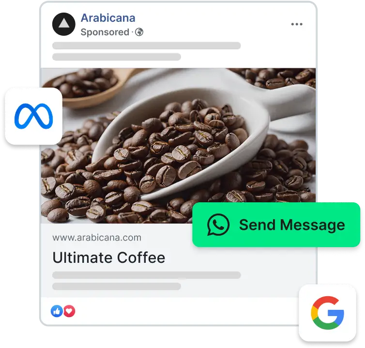 Wati for Marketing product frame from wati.io.