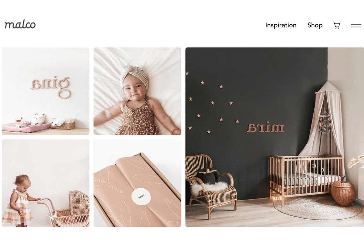 Lifestyle commerce storefront grid from the official Wix ecommerce online-store page.
