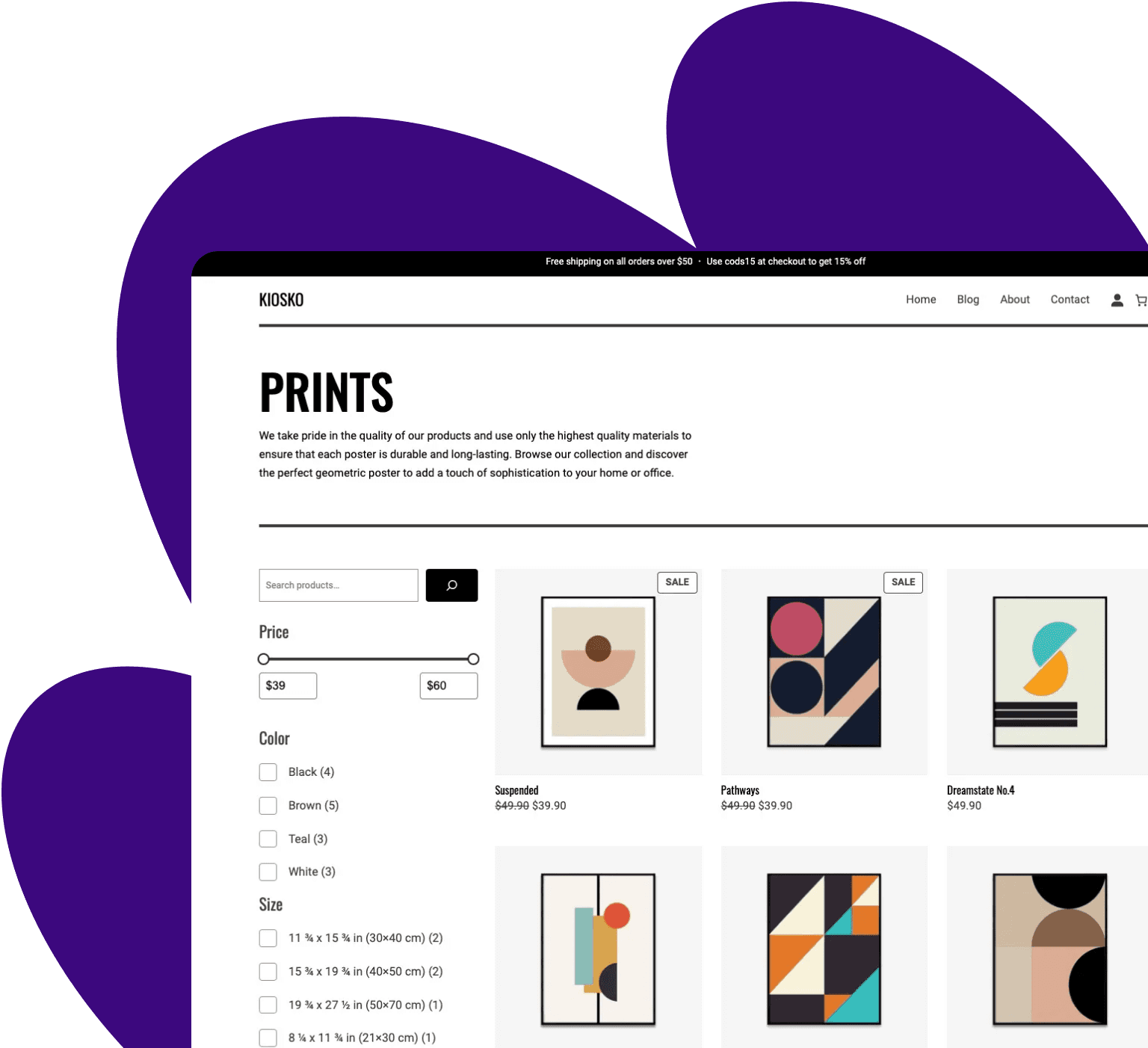 Storefront carousel from the official WooCommerce product page.