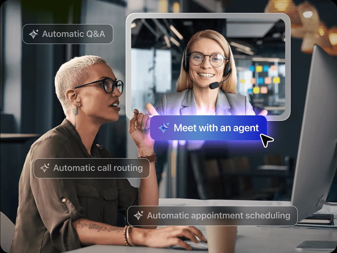 Customer support product frame from zoom.com.