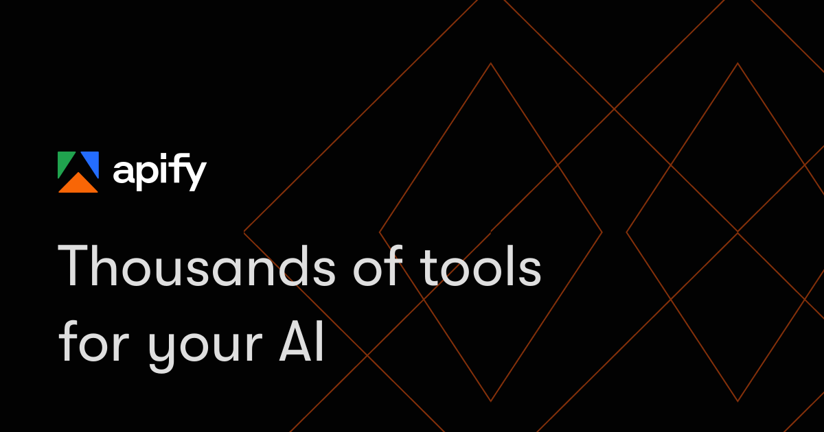 Apify official marketing visual
