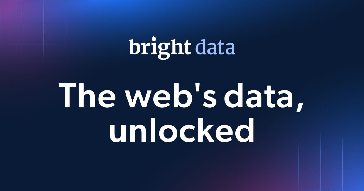 Bright Data integrations product visual