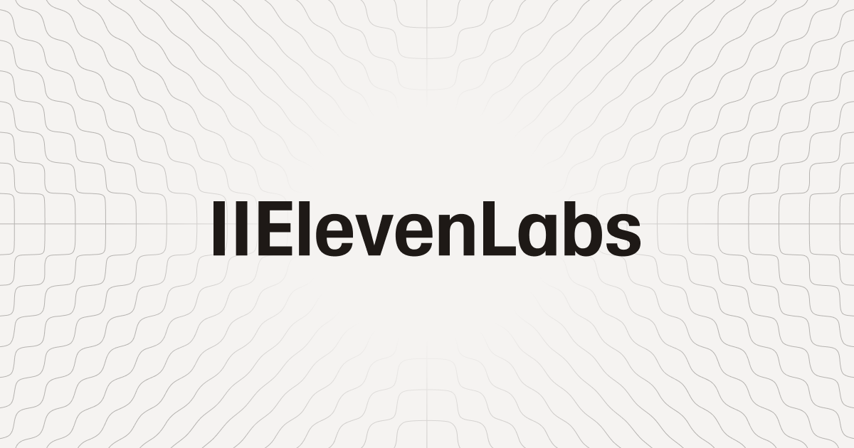 ElevenLabs official cover / Open Graph visual