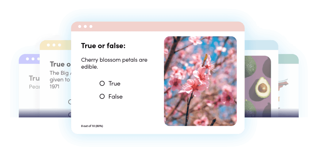 FlexiQuiz quiz maker hero UI