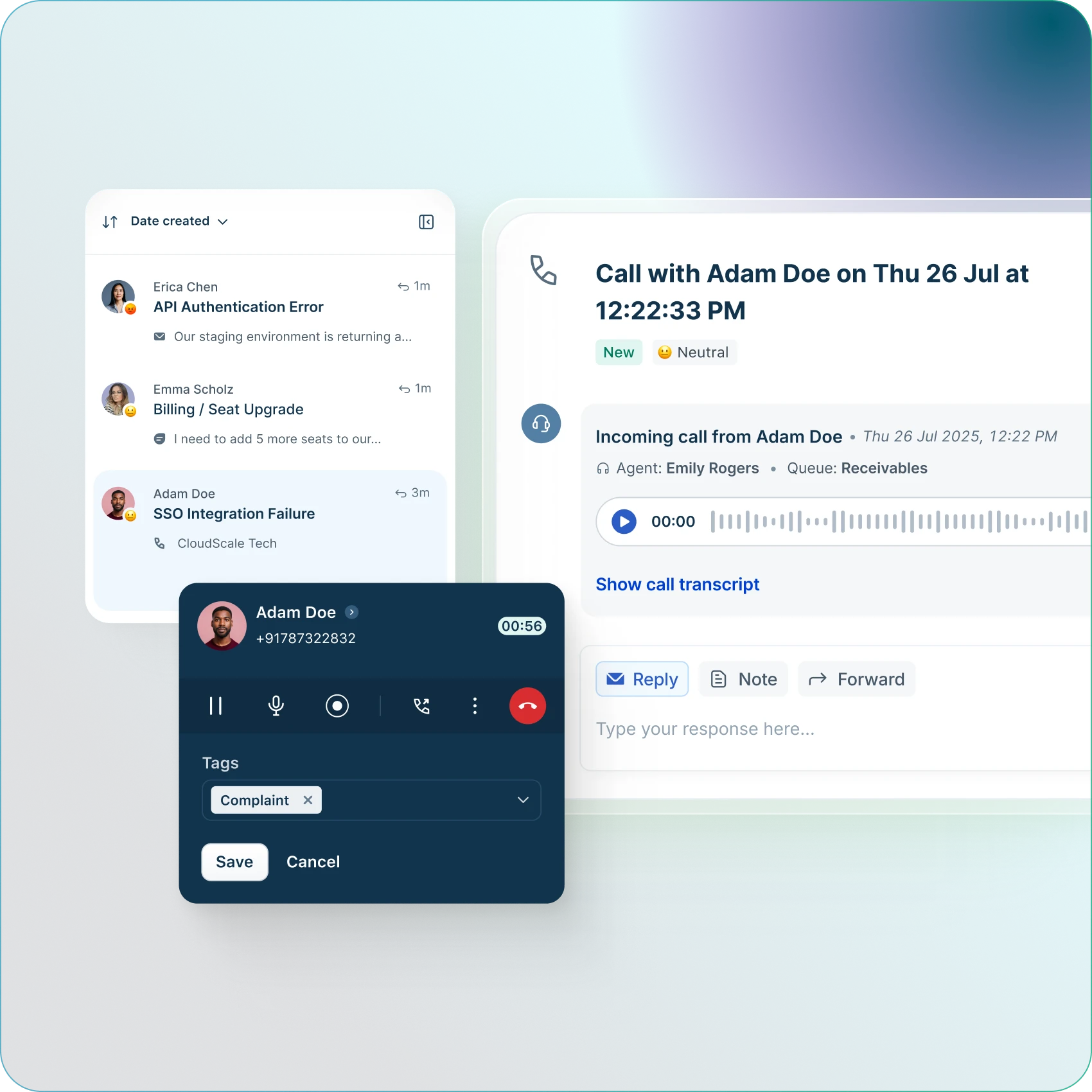 Freshcaller voice channel product hero