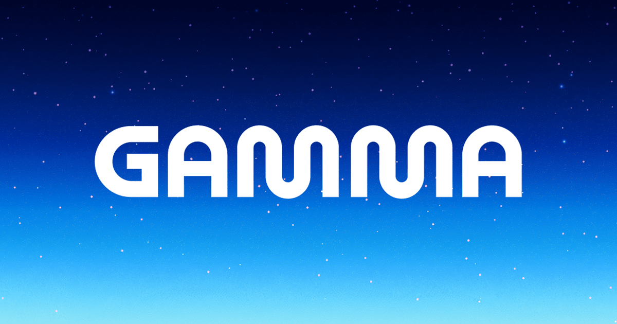 Gamma official banner / Open Graph visual