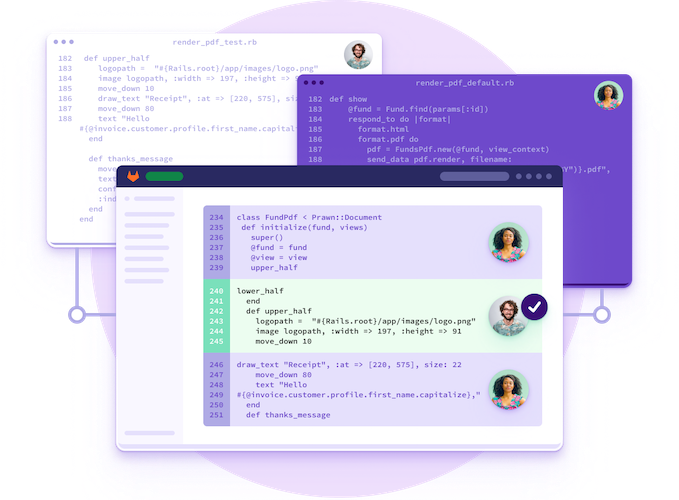 GitLab source-code management product UI