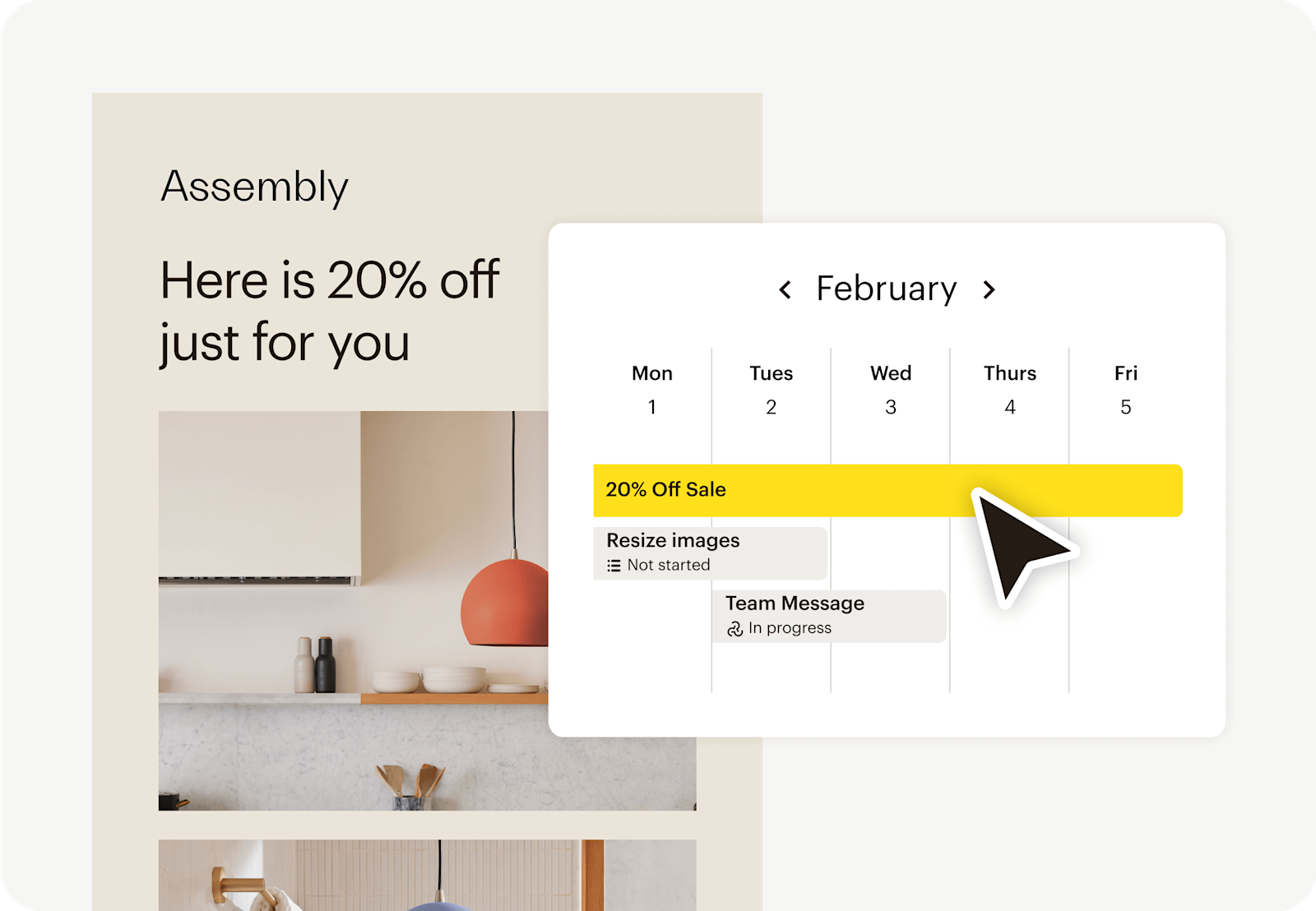 Mailchimp campaign manager calendar