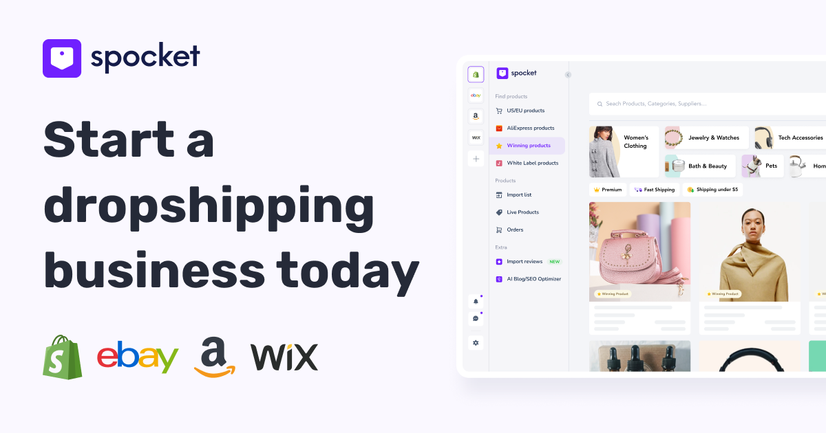 Spocket dropshipping product overview