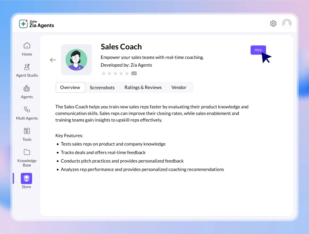 Zoho CRM omnichannel view